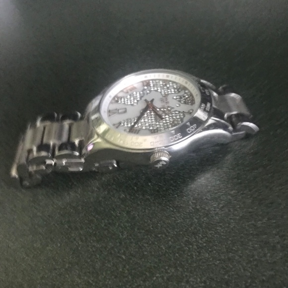 Michael Kors Silver Tone Ladies Layton Chronograph Stainless Steel Watch MK5958 - Picture 7 of 15